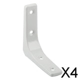 Maxbell 4xHeavy Duty Shelf Bracket Wall Hanging Shelve L Shaped Brackets White 3Inch