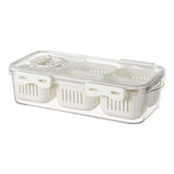 Maxbell Maxbell Fridge Organizer Bin 6in1 Refrigerator Food Fresh Box for Garlic Nuts Fruits
