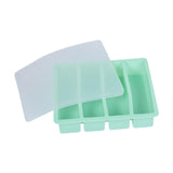 Maxbell Silicone Freezer Tray Large and Long Ice Tray for Leftovers Broth Sauce Green