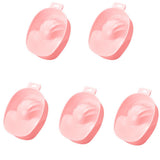 Maxbell Maxbell 5 Pieces Nail Art Manicure Care Soak Bowl Polish Remover Soak Tray Pink