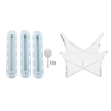 Maxbell Tri Fins Box + Ball Stand Basketball Football Soccer Display Holder