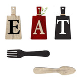Maxbell 5Pcs Decorative Hanging Wooden Letters Room Farmhouse Rustic Wood Decoration B