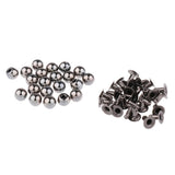 Maxbell 20 Sets Pearl Bead Rivet Studs Buttons Garment Accessories black - Aladdin Shoppers