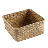 Maxbell Maxbell Rattan Storage Basket Handmade Jewelry Container for Cupboard Desktop Picnic Large