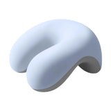 Maxbell Neck Cushion Non Slip Memory Foam for Men Women Desk Sleeping Napping Pillow blue