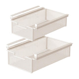 Maxbell 2x Under Shelf Storage Baskets Cabinet Bathroom Under Desk Drawer Organizers 35x38x12cm45x38x12cm