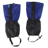 Maxbell 1 Pair Adult's Fleece Thermal Waterproof Snow Gaiters Cover - Blue Black