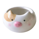 Maxbell Hamster Food Bowl Ceramic Small Pet Feeding Dish for Gerbil Ferret Squirrels pig
