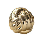 Maxbell Knot Statue Sculpture Ceramic Figurine Artwork Creative Yarn Ball Ornament