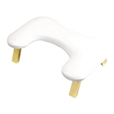 Foldable Manicure Hand Pillow Comfortable Nail Handrest for Home Table Salon White