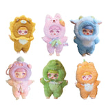 Maxbell 6 Pieces Mini Plush Doll Toy Cartoon Plush Figure for Family Gift Boys Girls