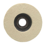 Maxbell Wool Felt Polishing Wheel Disc Polishing Pad for Metal Stainless Steel Glass 115 Type