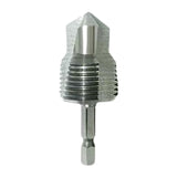Maxbell Water Pipe Repair Reamer Drill Quick Change Accessory Replace Expansion Tool 6 Points 25 Tubes Silvery