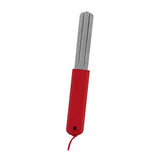 Maxbell Fishing Hook Sharpener File AntiSlip Handle Lightweight Accessories 10x1.4cm Red Handle