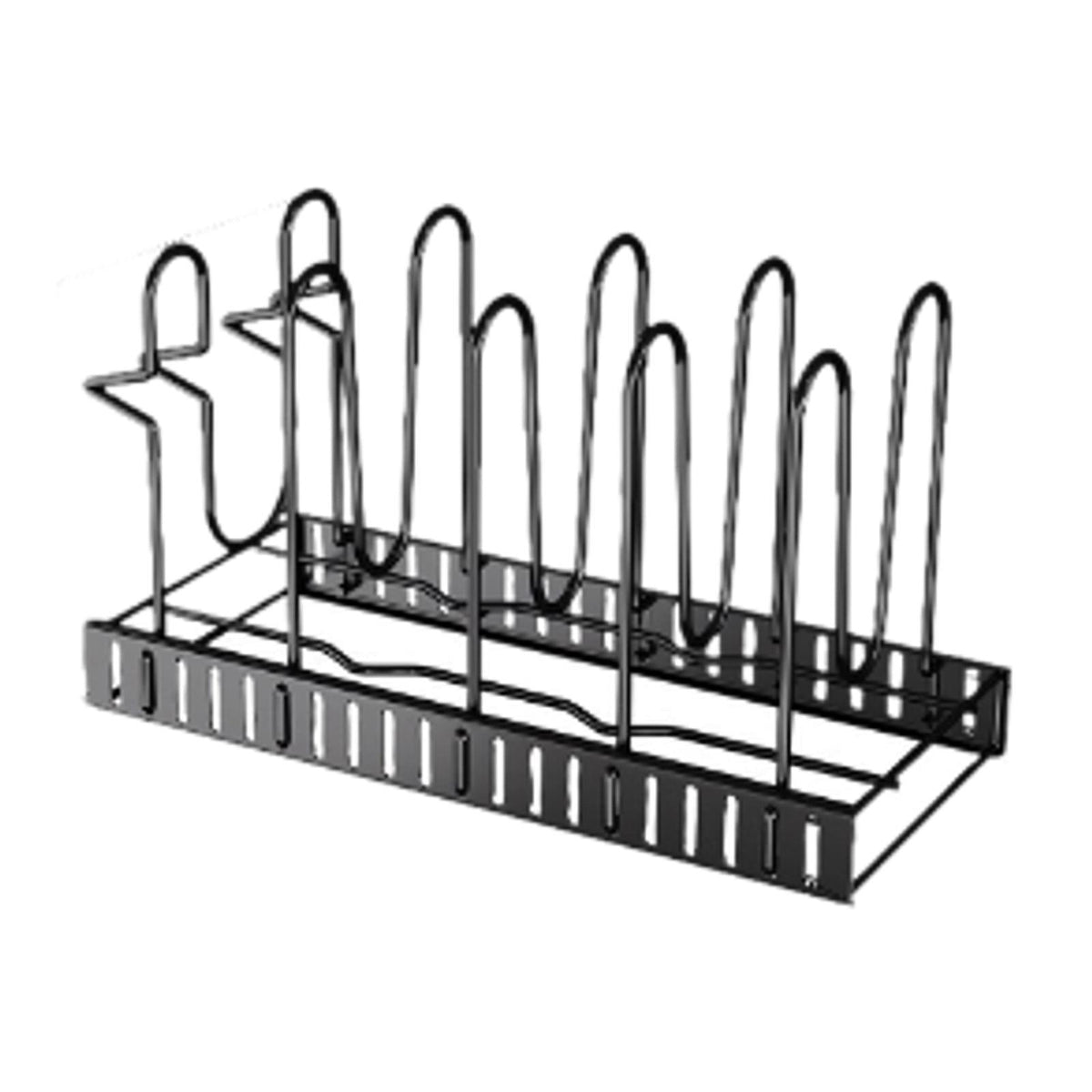 Maxbell Pot Pan Rack Multifunctional Iron for Cabinet Expandable Cutting Board Stand
