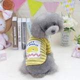 Maxbell Maxbell Pet Puppy Coat Dog Lovely T-shirt Outwear with printing Whale Yellow XL