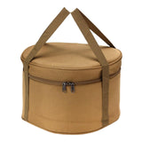 Maxbell Maxbell Camping Cookware Storage Bag Cooking Utensils Organizer for Beach Travelling Khaki 26.5cmx16cm