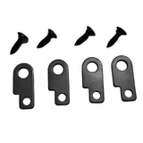 Maxbell Guitar Effects Pedal Mounting Kit Luthier Making Easy to Install Replacement Black