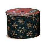 Maxbell Christmas Ribbon Decorative Ribbon for Handmade Crafts Gift Wrapping Bouquet Green B