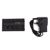 Maxbell UK Plug Universal Home Audio Amplifier Compact 4-channel Stereo Headphone Black - Aladdin Shoppers