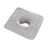 Maxbell SPA Towel with Face Hole Washable for Skin Soft Steam Massage Towel light gray