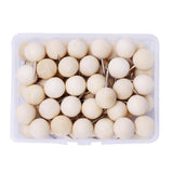 Maxbell Round Wood Head Push Pins, Decorative Thumb Tacks with Storage Box for Cork Board, Map, Photos and Calendar (60PCS) - Aladdin Shoppers