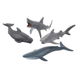 4x Realistic Sea Animal Figurines Toys Early Educational for Boys Girls Kids