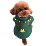 Maxbell Maxbell Fancy Dog Cosplay Costume Outfit Adorable Pet Cloak Hoodie Star Ball Coat Green XL