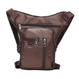 Maxbell Maxbell Thigh Drop Leg Bag Scratch Resistant for Motorbike Ride Waterproof Thigh Bag Dark Brown