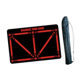 Maxbell Football Footstep Training Mat Carpet Football Training Mat for Home Use Kid Red