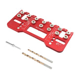 Maxbell Shelf Pin Jig Cabinet for Straight Holes for Workshop Cupboard Professionals Red