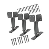 Roof Riser Beam Bracket Spare Part Patio High Strength Garage Beam Mount Kit 20.8cmx10cmx14.7cm 3Pcs