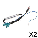 Maxbell 2x12V Inline Car Antenna Radio AM & FM Signal Amp Amplifier Booster Wire