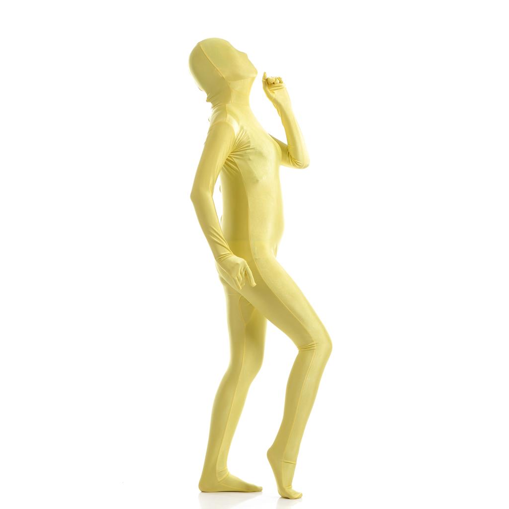Maxbell Maxbell Lycra Spandex Sexy Zentai Suit-L-Yellow