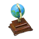 Maxbell 1:12 Scale Dollhouse Globe Model and Base Accessories Toy for Home Ornaments