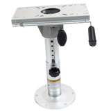Maxbell Boat Seat Base Heavy Duty Adjustable Aluminum Alloy Boat Seat Pedestal Mount