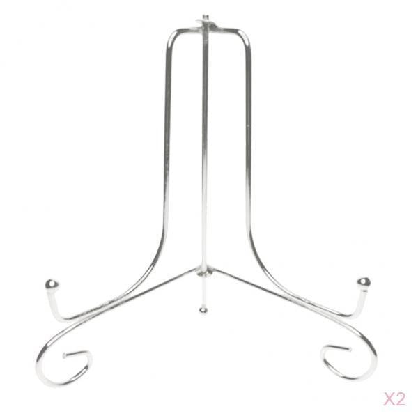 Maxbell 2Pcs Iron Wire Display Rack Holders Display Easel Tabletop Books 10inch