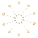 Maxbell 10Pcs Pearl Lapel Stick Pin Base Brooch Glue on Collar Suit Lapel Pin 78mm - Aladdin Shoppers