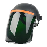Maxbell Welding Face Shield with Hard Hat Impact Resistant Visor Practical Protector Black and Green