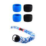 2 Pair Road Bike Drop Bar Fixed Gear Bicycle Handlebar Tape Bundle Ring 03