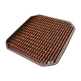 Maxbell Wood Beaded Seat Cover Pad Summer Breathable for Office Chair SUV Sedan brown
