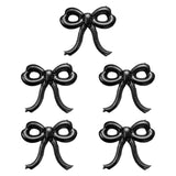 Maxbell 5 Pieces Bow Balloons Props Decorative for Engagement Party Supplies Wedding Black