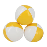 3 Pieces Clown Juggling Balls Easy to Grip Colorful Toss Ball Toys for Beach Yellow White