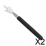 Maxbell 2xHand Pointer Accs Portable Teacher Pointer Finger Design for Home Whiteboard Black