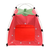 Maxbell Maxbell Strawberry Doghouse Cute Puppy Cat Cave Pet House for Small Animals  Pink