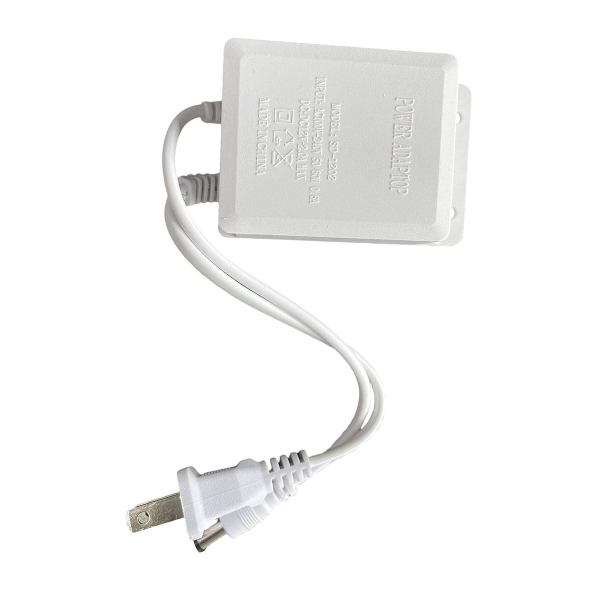 Maxbell 12V 2A AC Adapter Charger Sturdy Wall Plug for LED Strip Lights Router white