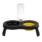 Maxbell Maxbell Elevated Dog/Pet/Cat Feeder with Food Water Fountain Double Bowl Yellow