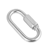 Maxbell Maxbell 1PC 6mm 316 Stainless Steel Chain Quick Link Marine Grade Outdoor Buckle