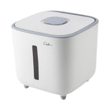 Maxbell Rice Storage Container Large Capacity Pet Food Dispenser for Corn Home Beans White 10 KG