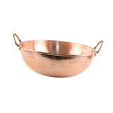 Maxbell Copper Pot Whipping Bowl with 2 Handles Hot Pot for Stovetop Picnics Camping